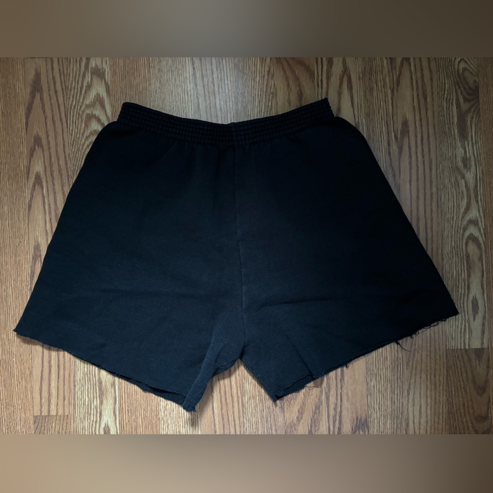 Sweat Shorts, Size:L, Color: Black, Brand: Cascade Sport